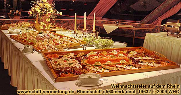 Betriebsweihnachtsfeier Weihnachtsfeier bei Köln, Bonn, Koblenz, Mainz und Mannheim am Rhein sowie Frankfurt am Main