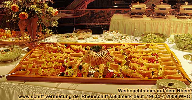 Betriebsweihnachtsfeier Weihnachtsfeier bei Kln, Bonn, Koblenz, Mainz und Mannheim am Rhein sowie Frankfurt am Main